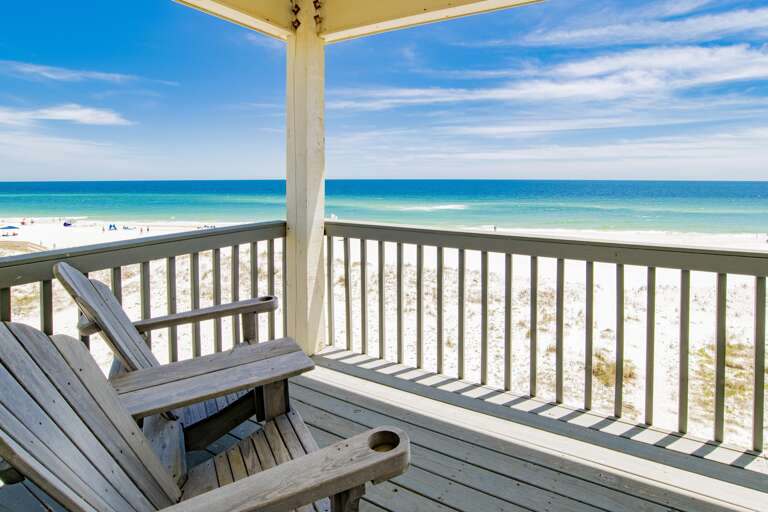 Private balcony off of 1 of 4 gulf front masters