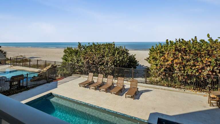 Jeff and Gina Properties - On The Rocks 1 (OTR-1) - Indian Rocks Beach - 3 Bedroom - 2 Bathroom - Gulf Waterfront - Beach Front - Outside Pool