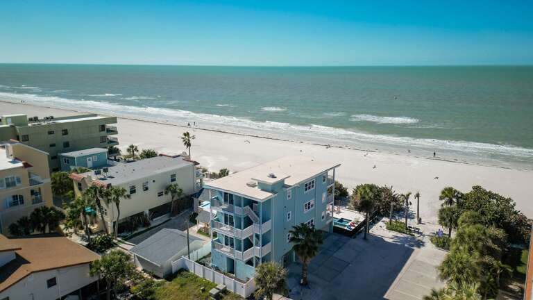 Jeff and Gina Properties - On The Rocks 3 (OTR-3) - Indian Rocks Beach - 3 Bedroom - 2 Bathroom - Gulf Waterfront - Beach Front - Outside Pool