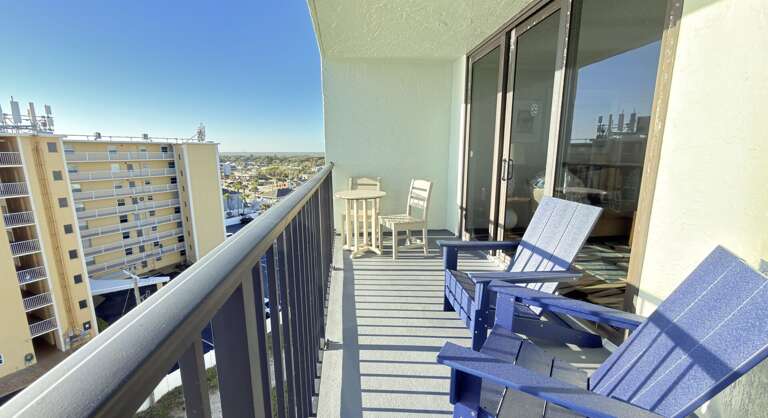 Jeff and Gina Properties - Ocean Trillium 804 the best views in the building bar none! - New Smyrna Beach - 1 BR- 1 BA - Direct Beach Front - next door to Chase's on the Beach