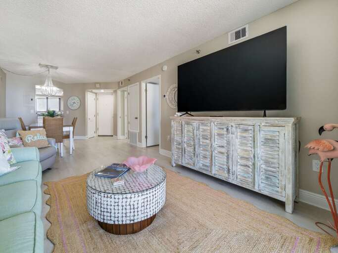 Jeff and Gina Properties - Ocean Trillium 502 - New Smyrna Beach - 1 BR - 1 BA - Beach Views - next door to Chase's on the Beach