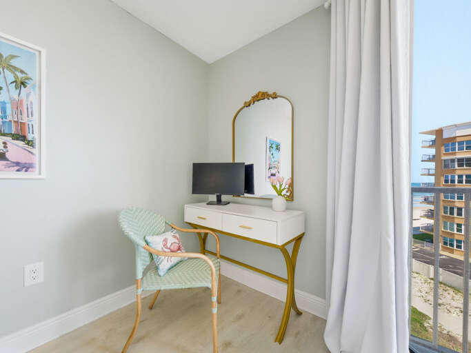 Jeff and Gina Properties - Ocean Trillium 502 - New Smyrna Beach - 1 BR - 1 BA - Beach Views - next door to Chase's on the Beach