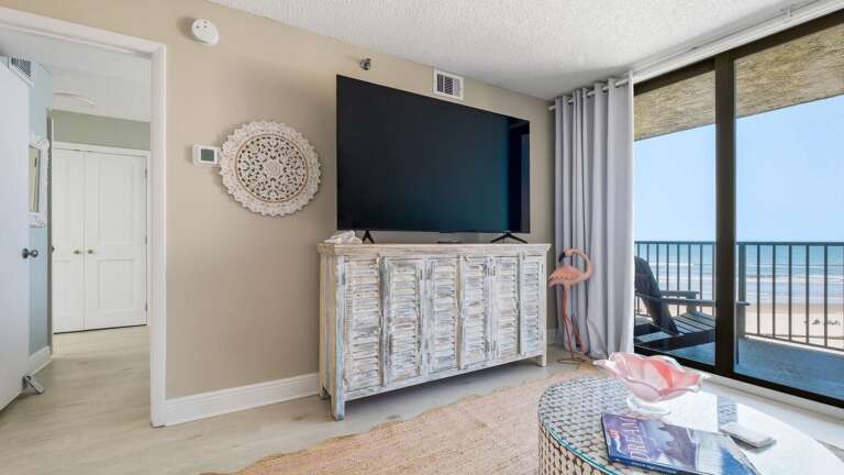 Jeff and Gina Properties - Ocean Trillium 502 - New Smyrna Beach - 1 BR - 1 BA - Beach Views - next door to Chase's on the Beach