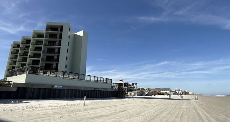 Jeff and Gina Properties - Ocean Trillium 502 - New Smyrna Beach - 1 BR - 1 BA - Beach Views - next door to Chase's on the Beach