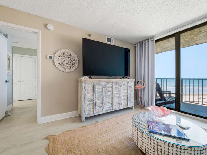 Jeff and Gina Properties - Ocean Trillium 502 - New Smyrna Beach - 1 BR - 1 BA - Beach Views - next door to Chase's on the Beach