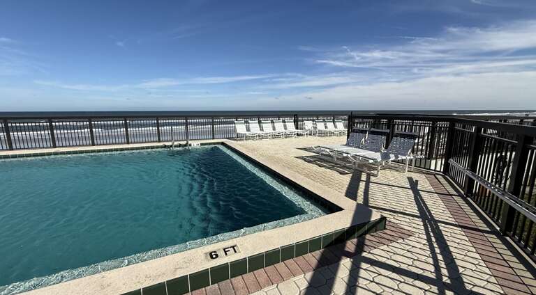 Jeff and Gina Properties - Ocean Trillium 502 - New Smyrna Beach - 1 BR - 1 BA - Beach Views - next door to Chase's on the Beach