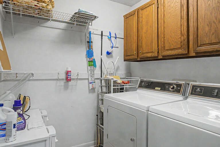 In-unit laundry and plenty of storage keep your stay hassle-free and organized.