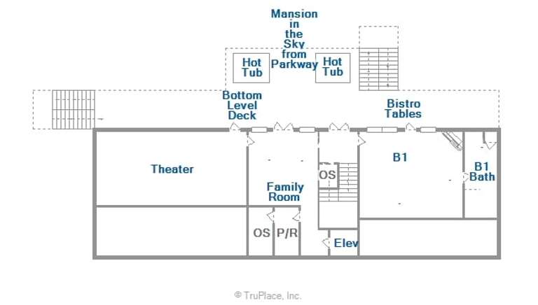Bottom Level Floor Plan
