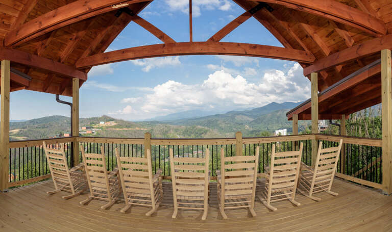Expansive Top Deck View of Gatlinburg