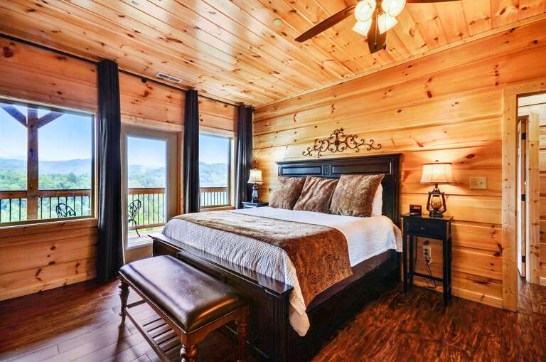 Bedroom Includes Bed and Bench.