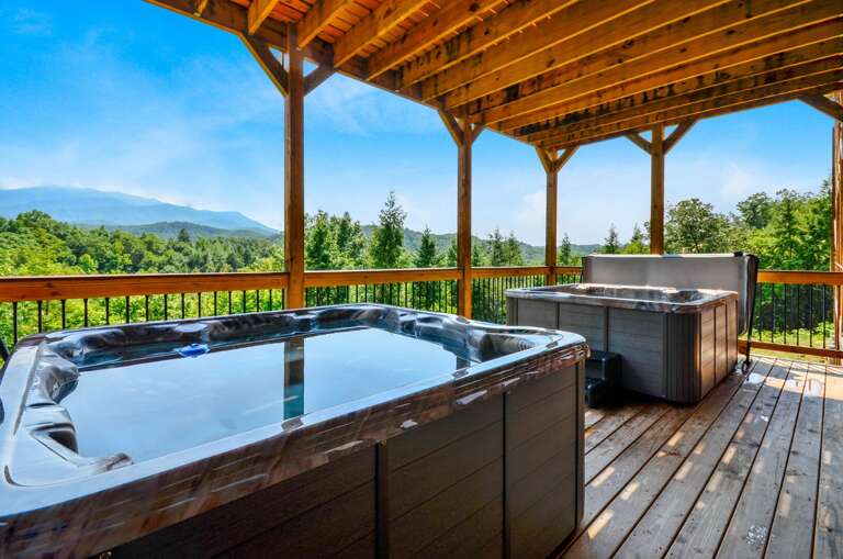 Enjoy Beautiful Views From Hot Tubs.