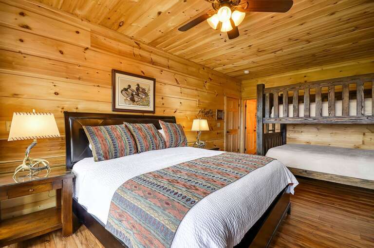 Large Bedroom Offers Plenty of Room for Guests.
