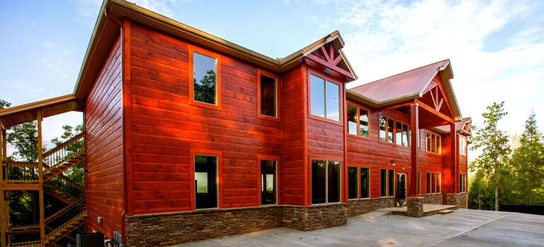 Angled photo of this Vacation rental near Gatlinburg TN.