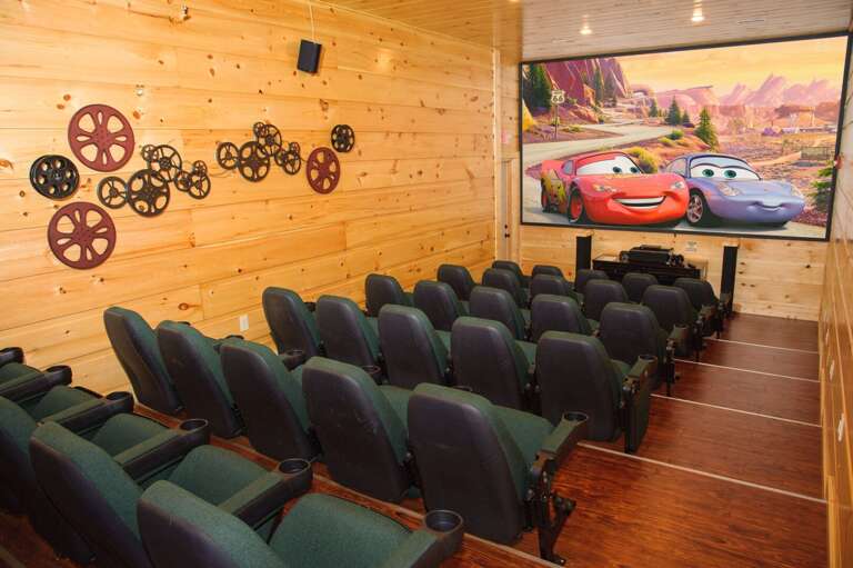 Private Home Theater with Cinema Seats.