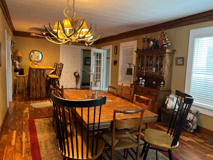 Additional dining  - with wood burning fire place