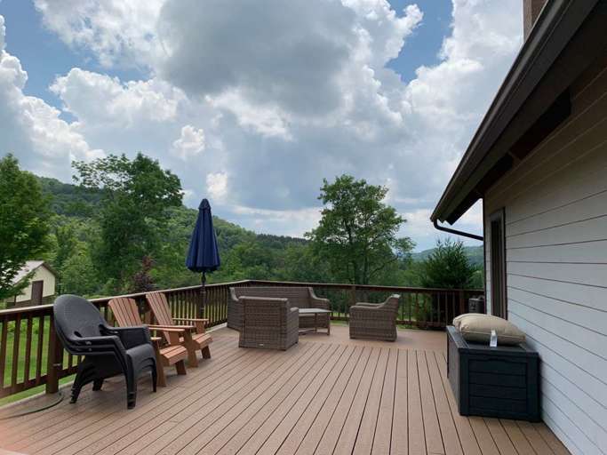 Views on this expansive deck
