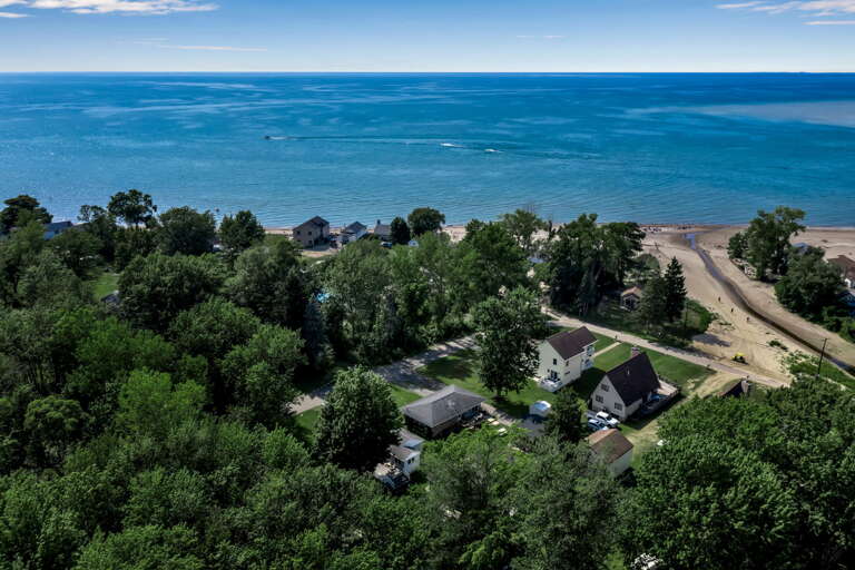 Drone view  - Beach access just steps away Drone view  - Beach access just steps away