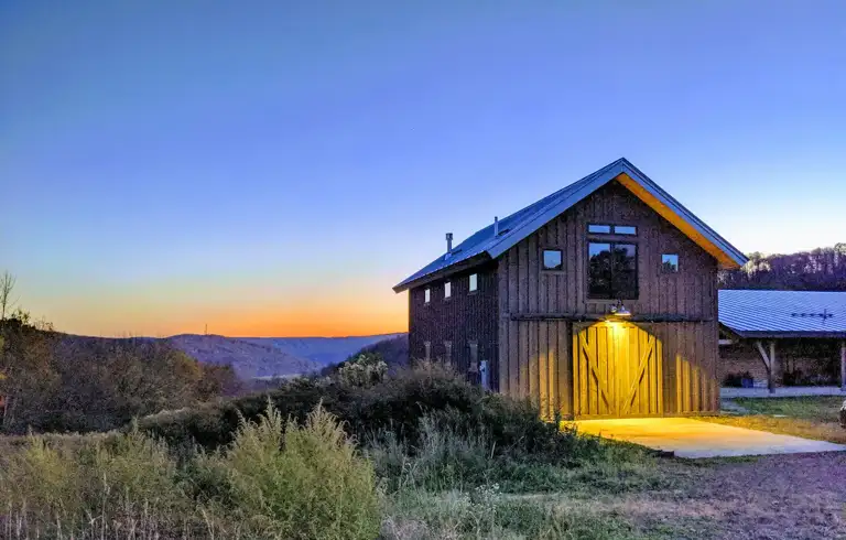 View from parking area