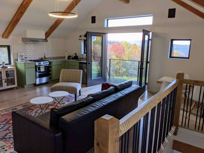 Kitchen area with more breathtaking views
