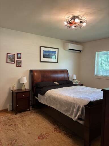 Primary Bedroom With queen bed and full ensuite bathroom