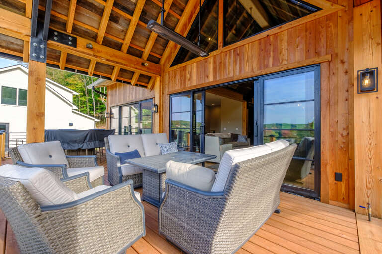 Heated patio  - enjoy the outdoors Heated patio  - enjoy the outdoors