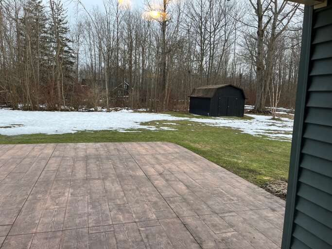 Back yard with wonderful patio to enjoy outdoors. Back yard with wonderful patio to enjoy outdoors.