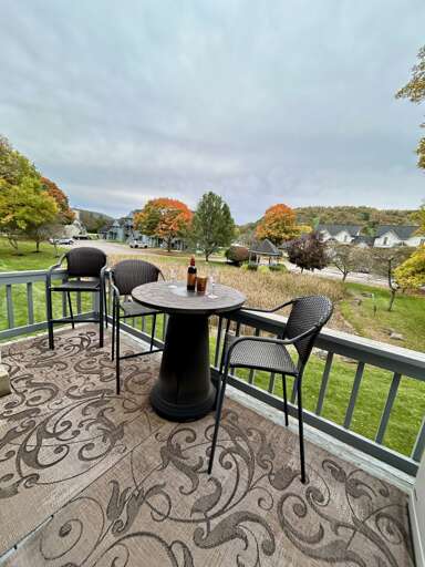 Outdoor seating with views