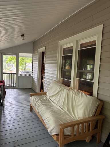 Futon for extra sleeping on the screened porch or just relaxing