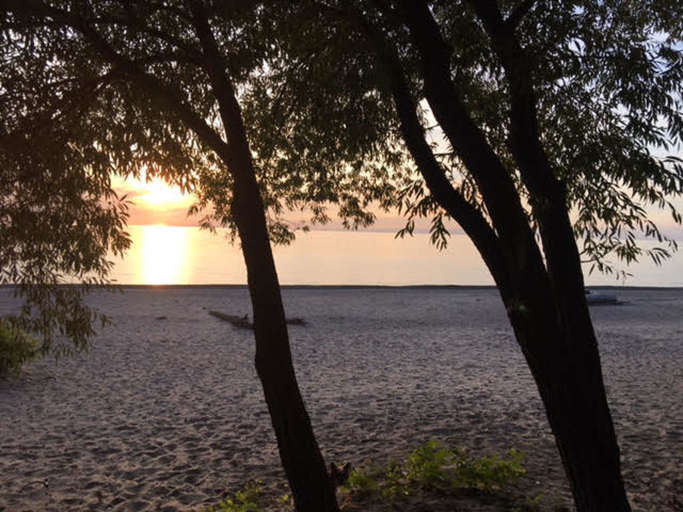 Angola on the Lake Beach House - View of the Beach Walking Down the Stairs