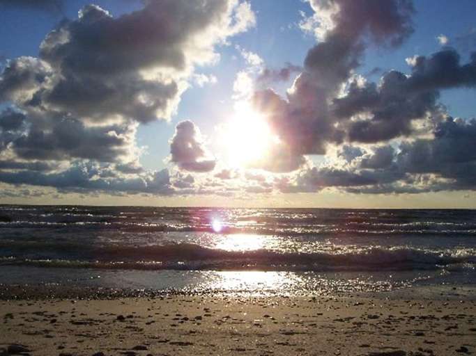 View of the Lake from on the Beach