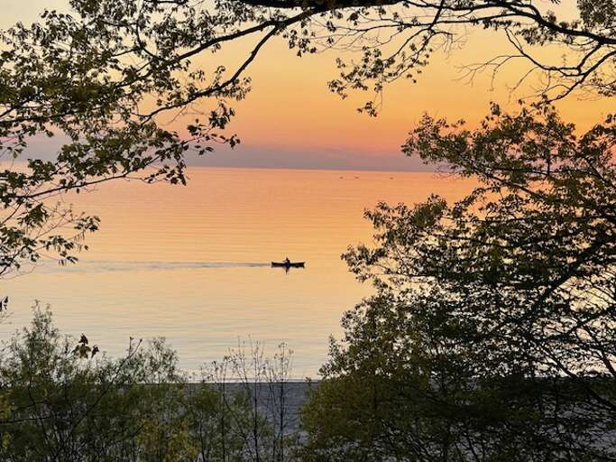 Row Boat on Lake Erie