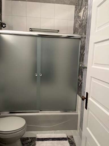 Modern Bathroom With Shower And Toilet