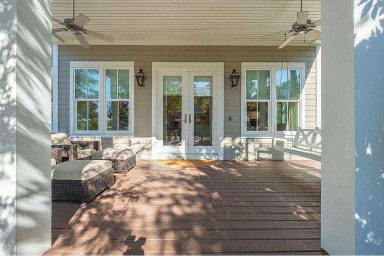 Sip your morning coffee on the front porch from the lounger chairs or on the porch swing!