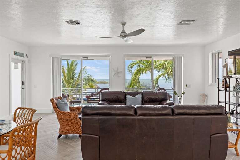Living room flooded with natural light.