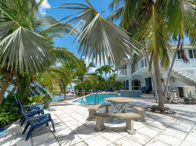 Your private pool at 42 x 14 sqft, can be heated for a fee.