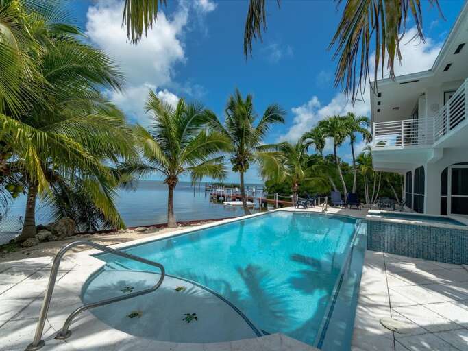 Your private pool at 42 x 14 sqft, can be heated for a fee.