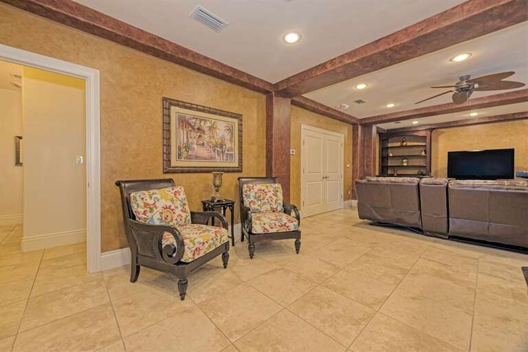 1st level theatre room