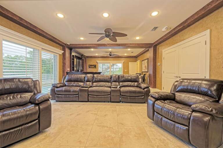 1st level theatre room.