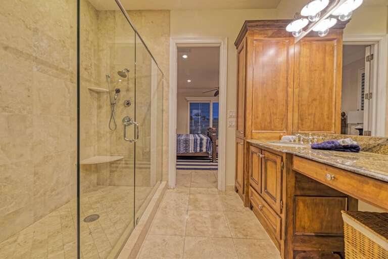 Master bathroom.