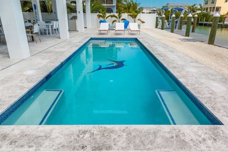 Your private pool, can be heated for a fee.