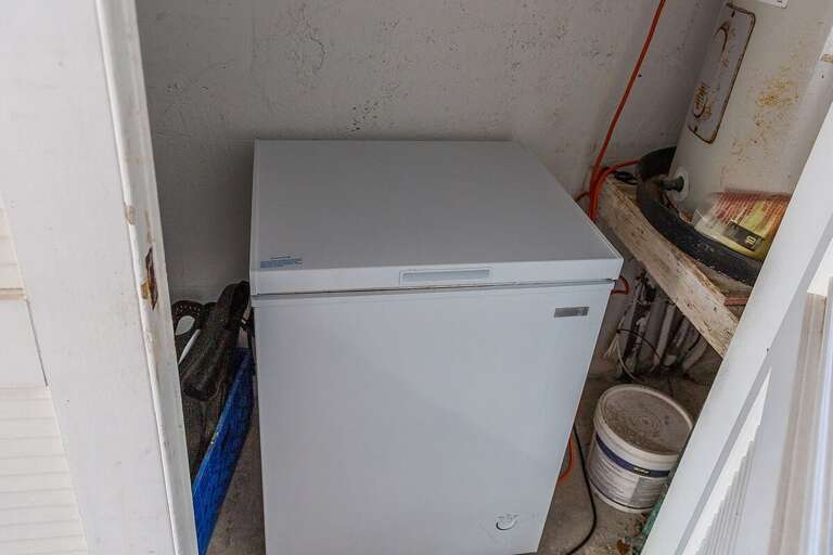 Bait freezer available for guest use.