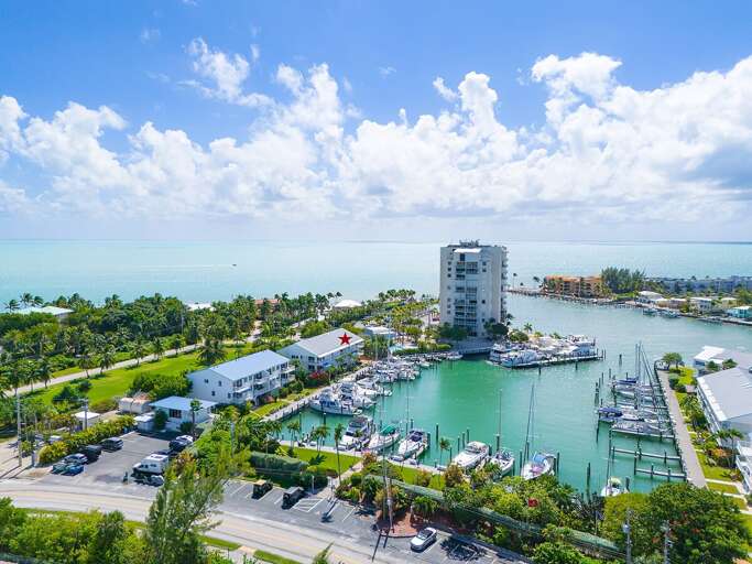 Stunning view of the entire marina.