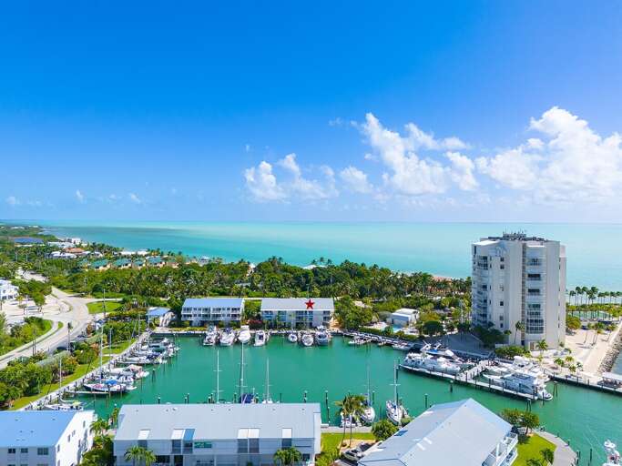Stunning view of the entire marina.