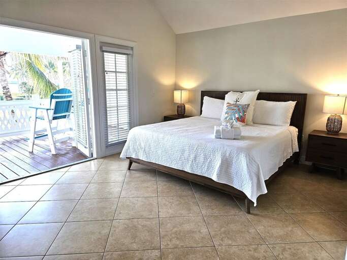Master suite with a king bed. Master suite with a king bed.
