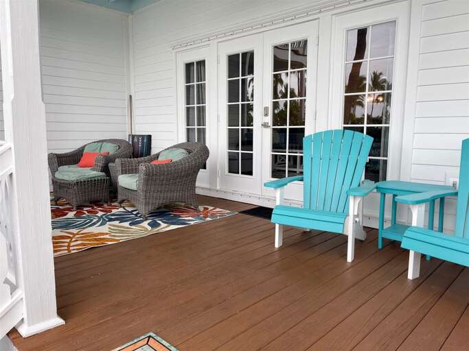 Back porch. Back porch.