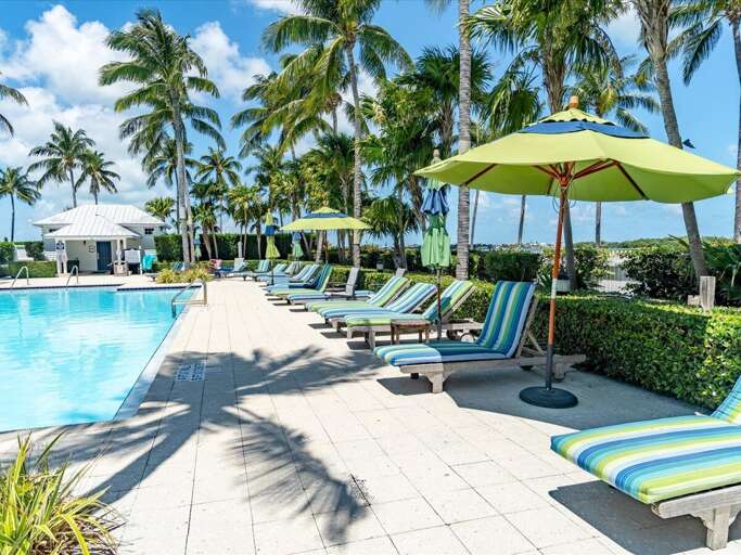 Relaxation awaits by the shimmering salt pool.