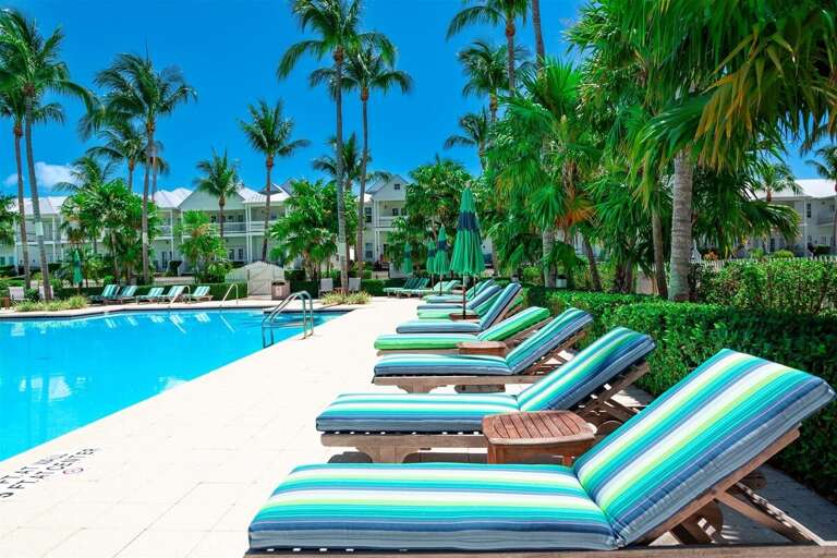 Relaxation awaits by the shimmering salt pool.