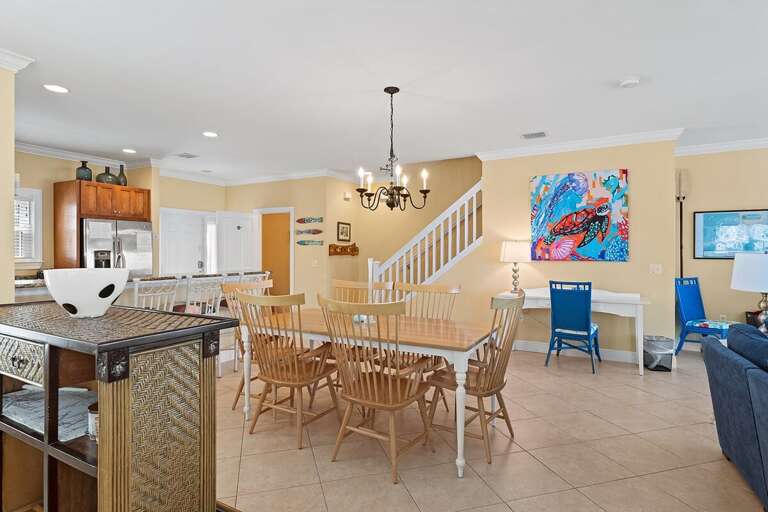 Clean and up to date decorations.