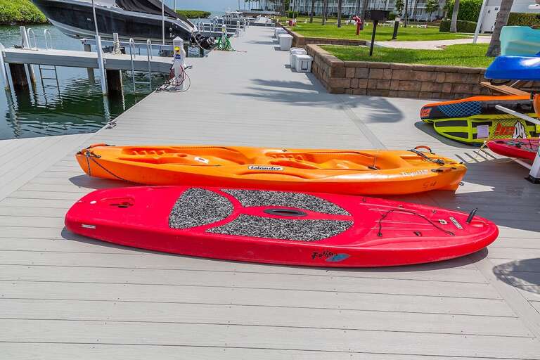 Complimentary paddle board.