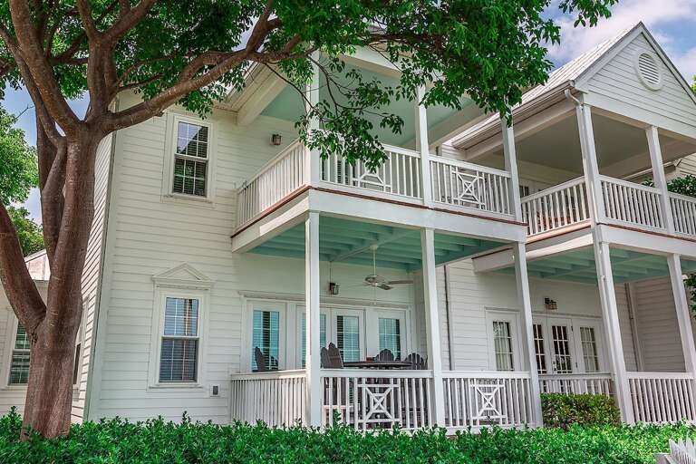 Double front porches.